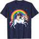 Pug Unicorn T shirt Girls Kids Space Galaxy Rainbow Pugicorn T-Shirt - T-Shirt | Navy
