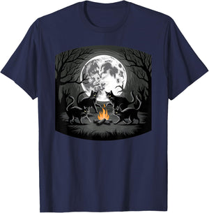Cat Witchcraft T-Shirt - T-Shirt | Navy