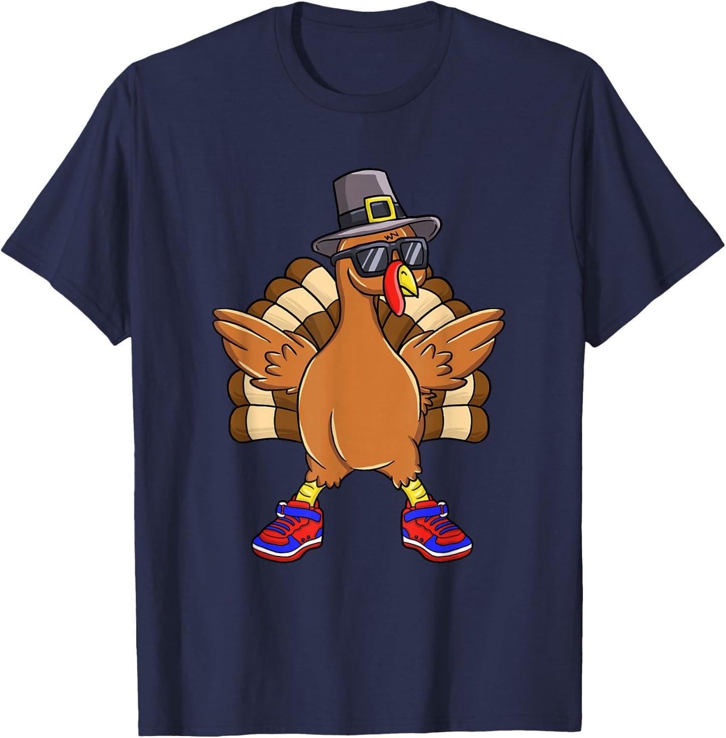 Turkey Trot Thanksgiving Day 5K Run T-Shirt - T-Shirt | Navy