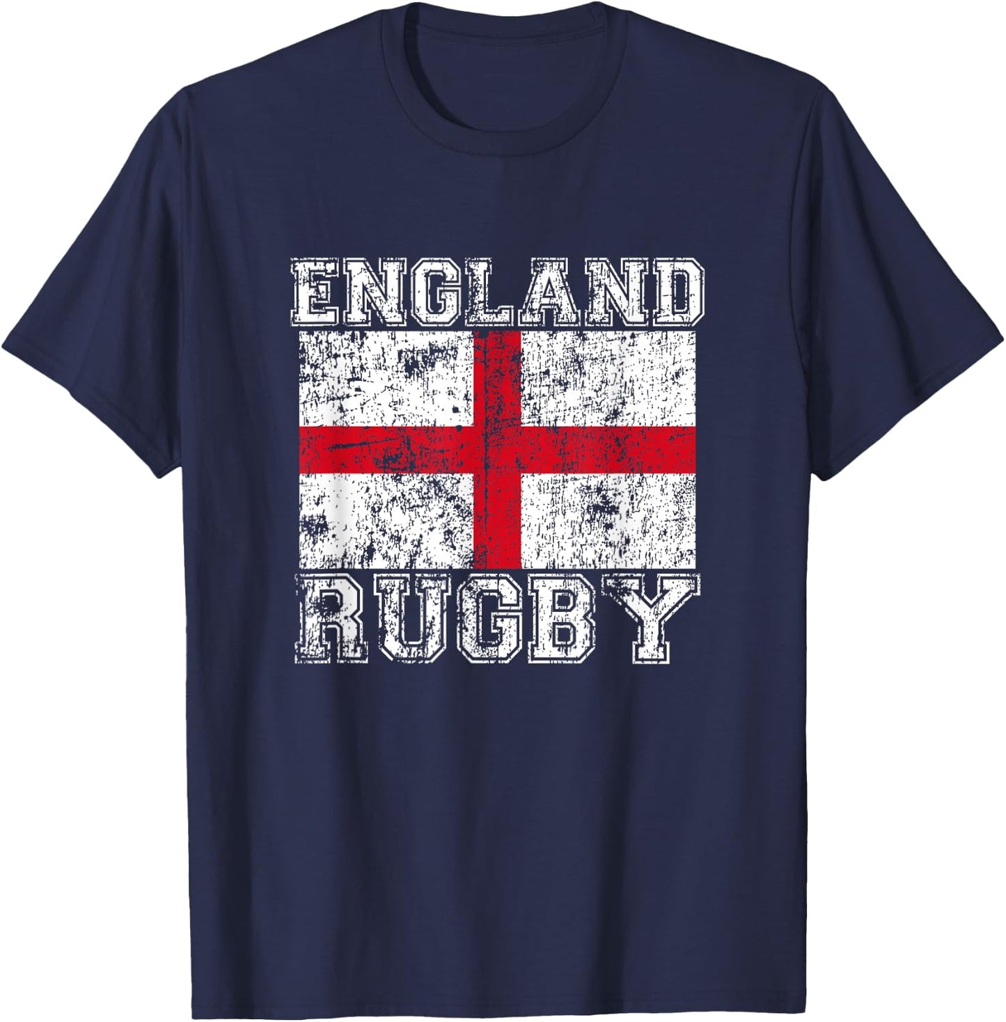 England Rugby Shirt - England Flag England Jersey Men Women T-Shirt - T-Shirt | Navy