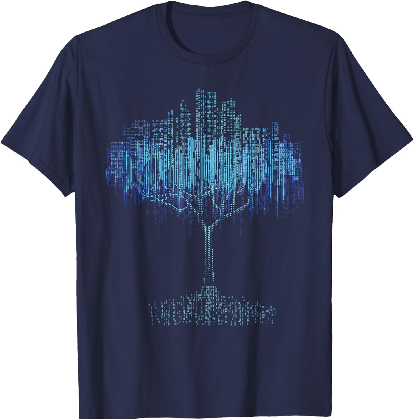 Binary Tree Coding Computer Programmer T-Shirt - T-Shirt | Navy