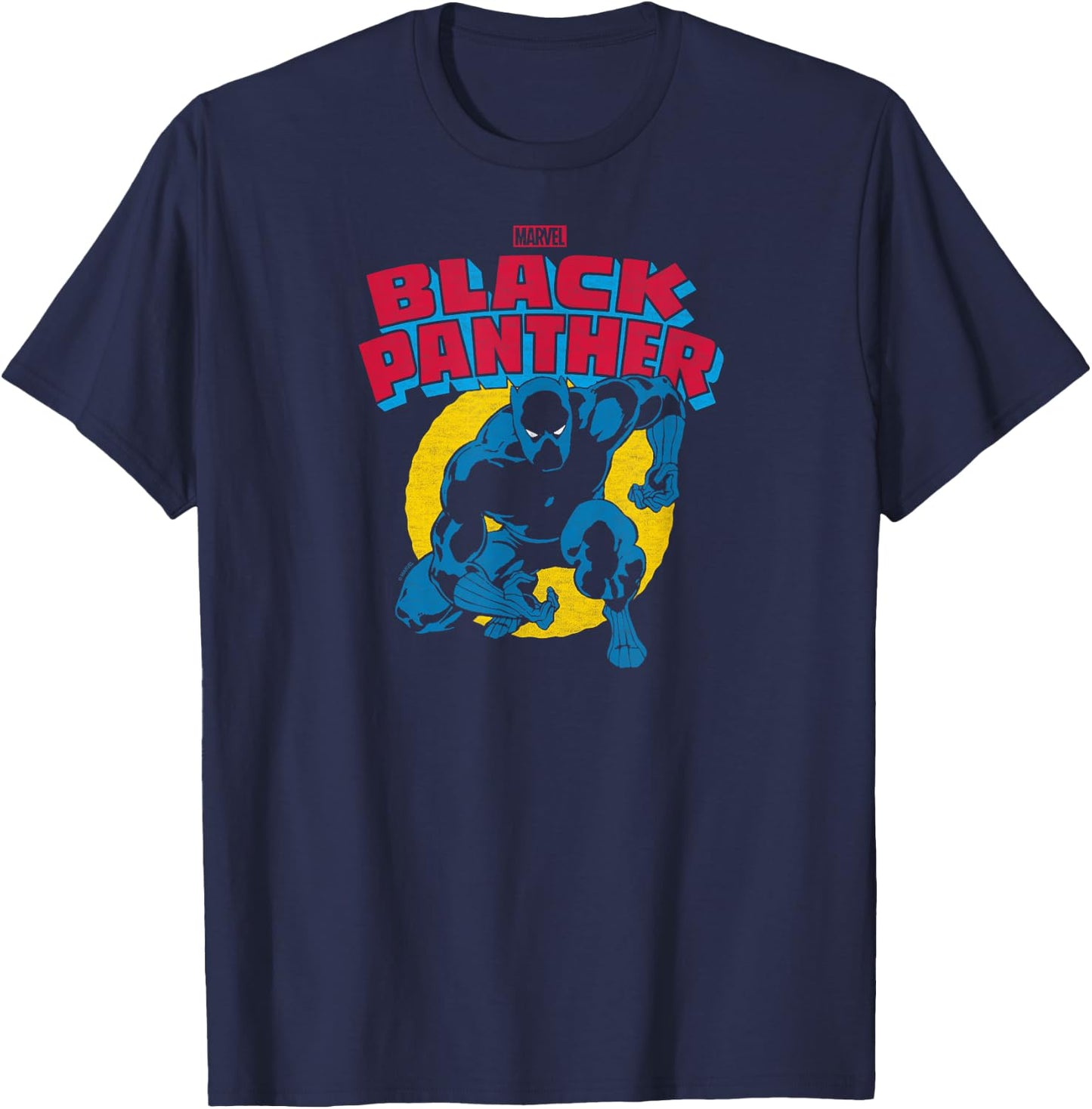 Black Panther - Crouch T-Shirt - T-Shirt | Navy