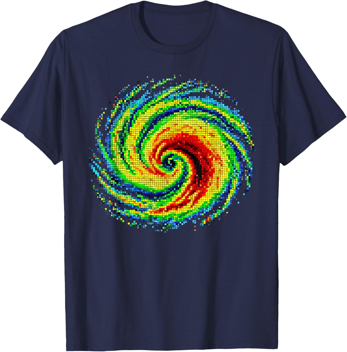 Weather Radar Image Clouds Meteorologist Storm Chaser T-Shirt - T-Shirt | Navy