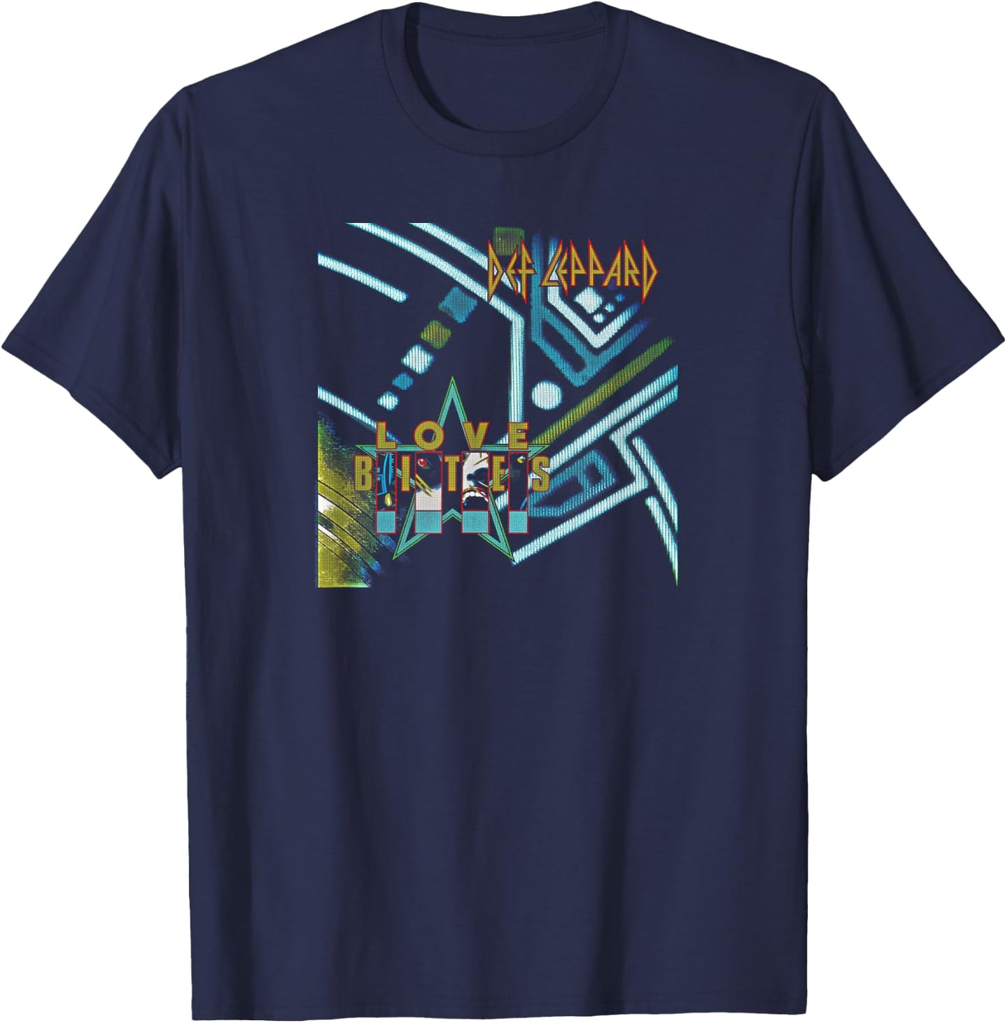 Def Leppard - Love Bites T-Shirt - T-Shirt | Navy