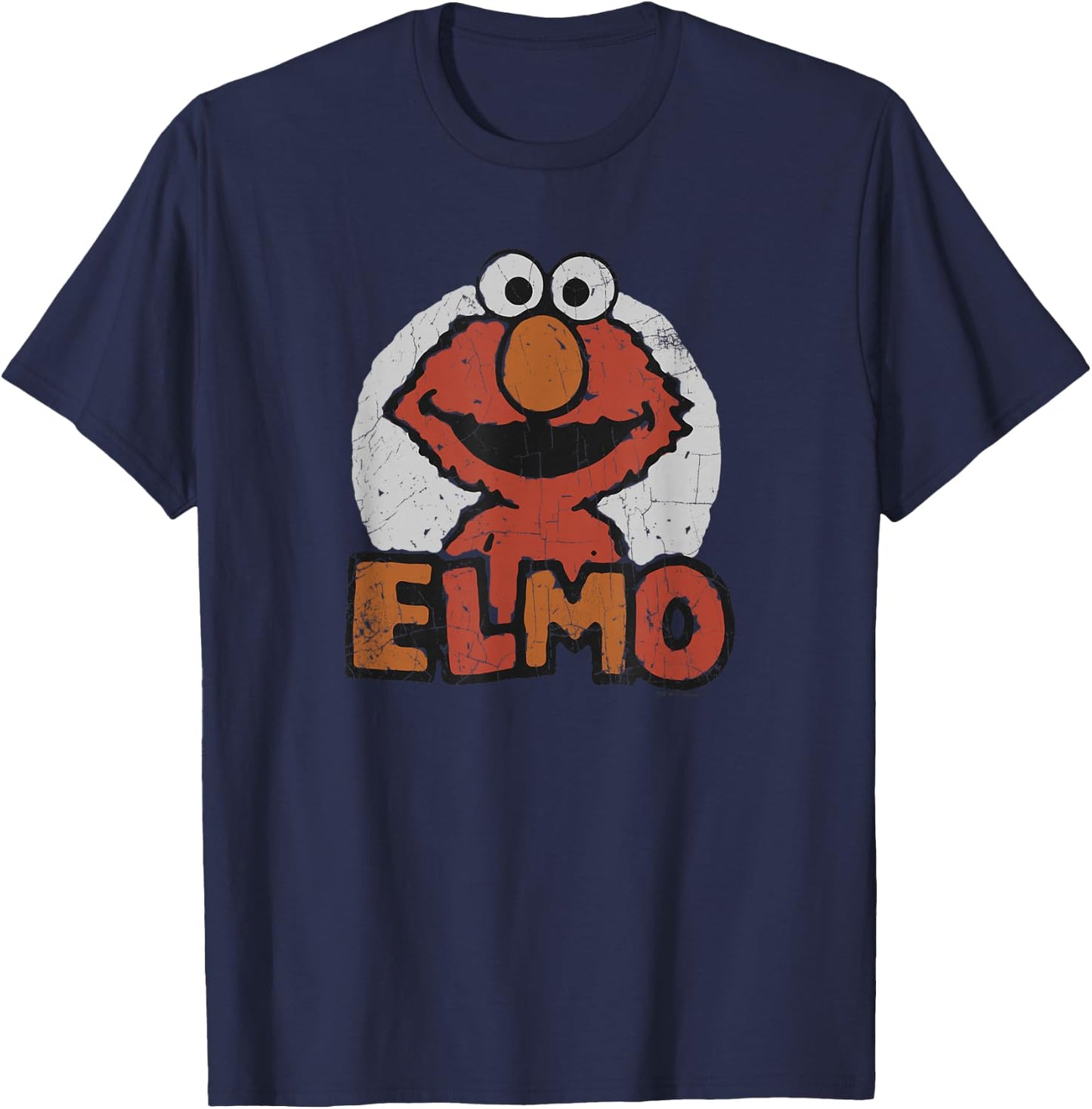 Sesame Street Elmo Name T-Shirt - T-Shirt | Navy