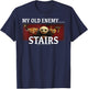 Kung Fu Panda My Old Enemy...Stairs Group Shot Portrait T-Shirt - T-Shirt | Navy