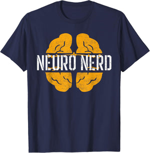 Brain Anatomy for Neuro Nerds Neurology Nurses and Neurologi T-Shirt - T-Shirt | Navy
