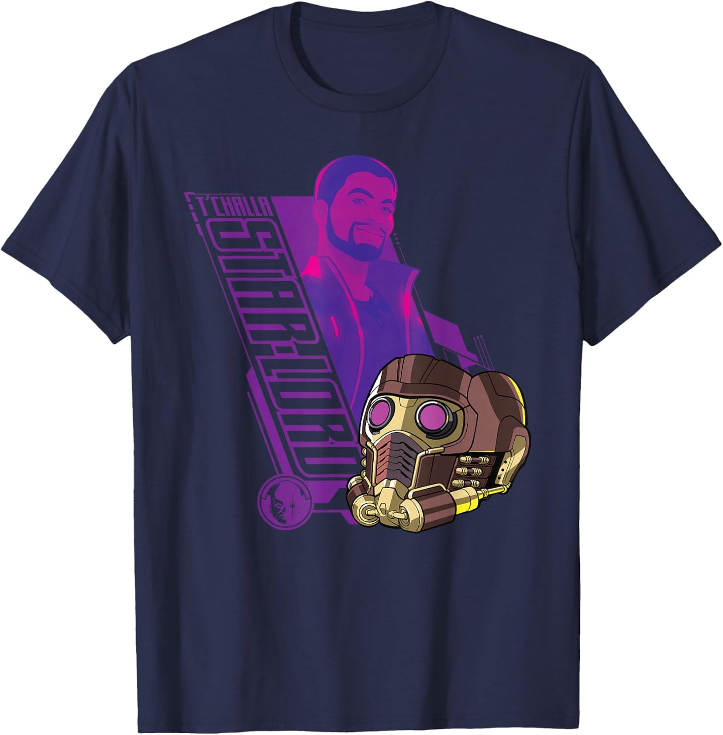 Marvel WHAT IF...? T'Challa Star-Lord T-Shirt - T-Shirt | Navy