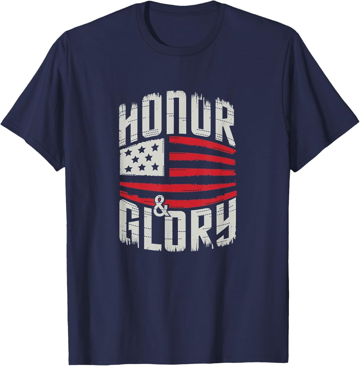 Honor and Glory Shirt USA Patriot T-Shirt - T-Shirt | Navy