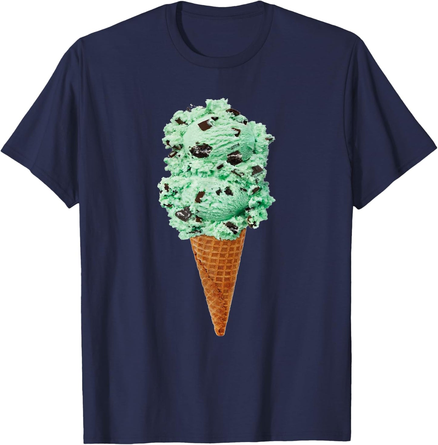 Ice Cream Cone Classic Fit T Shirt -- I Love Ice Cream Women Kids T-Shirt - T-Shirt | Navy