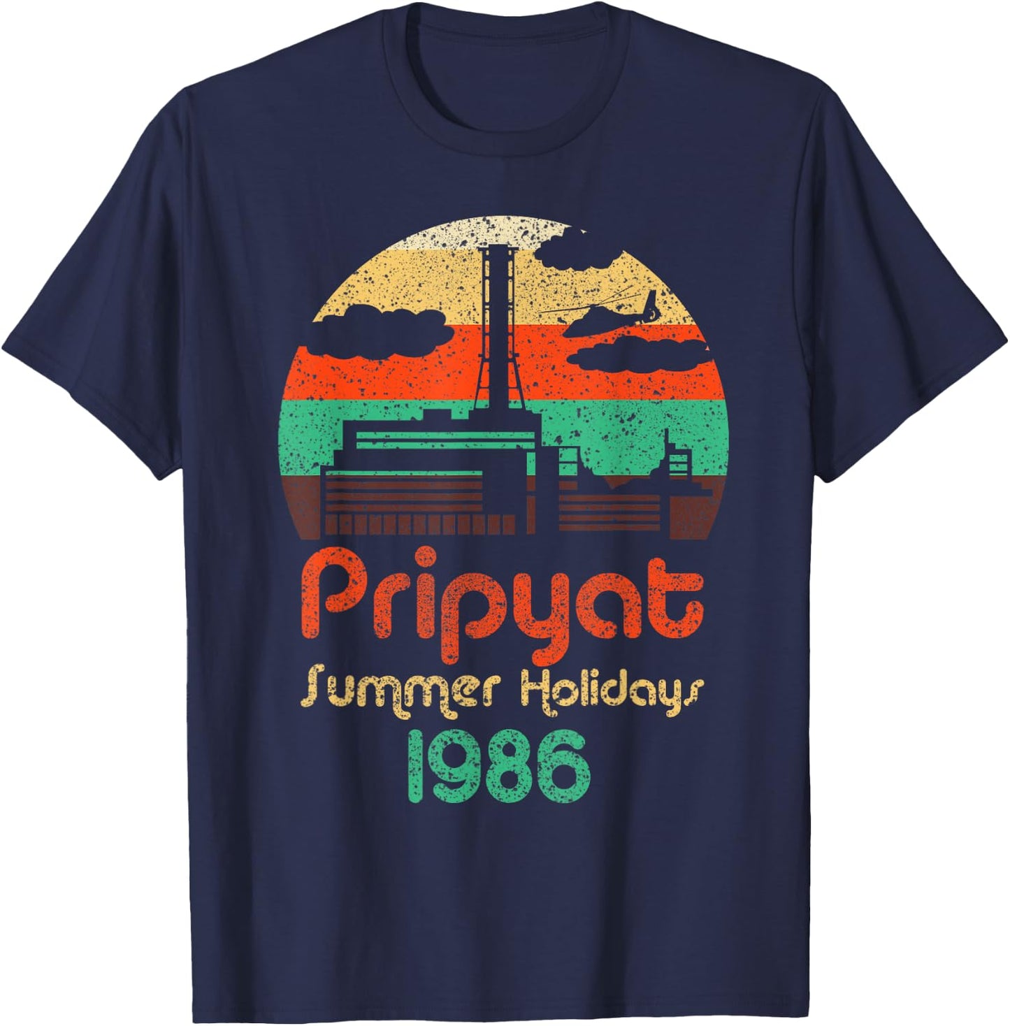 3.6 X-ray large not terrible Chernobyl retro tripyat T-Shirt - T-Shirt | Navy