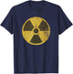 Biohazard Radioactive Symbol Old Vintage Rusted Sign T-Shirt - T-Shirt | Navy