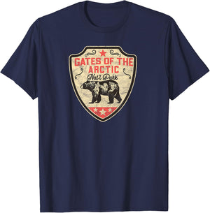 Gates Of The Arctic National Park Grizzly Bear Vintage Shirt T-Shirt - T-Shirt | Navy