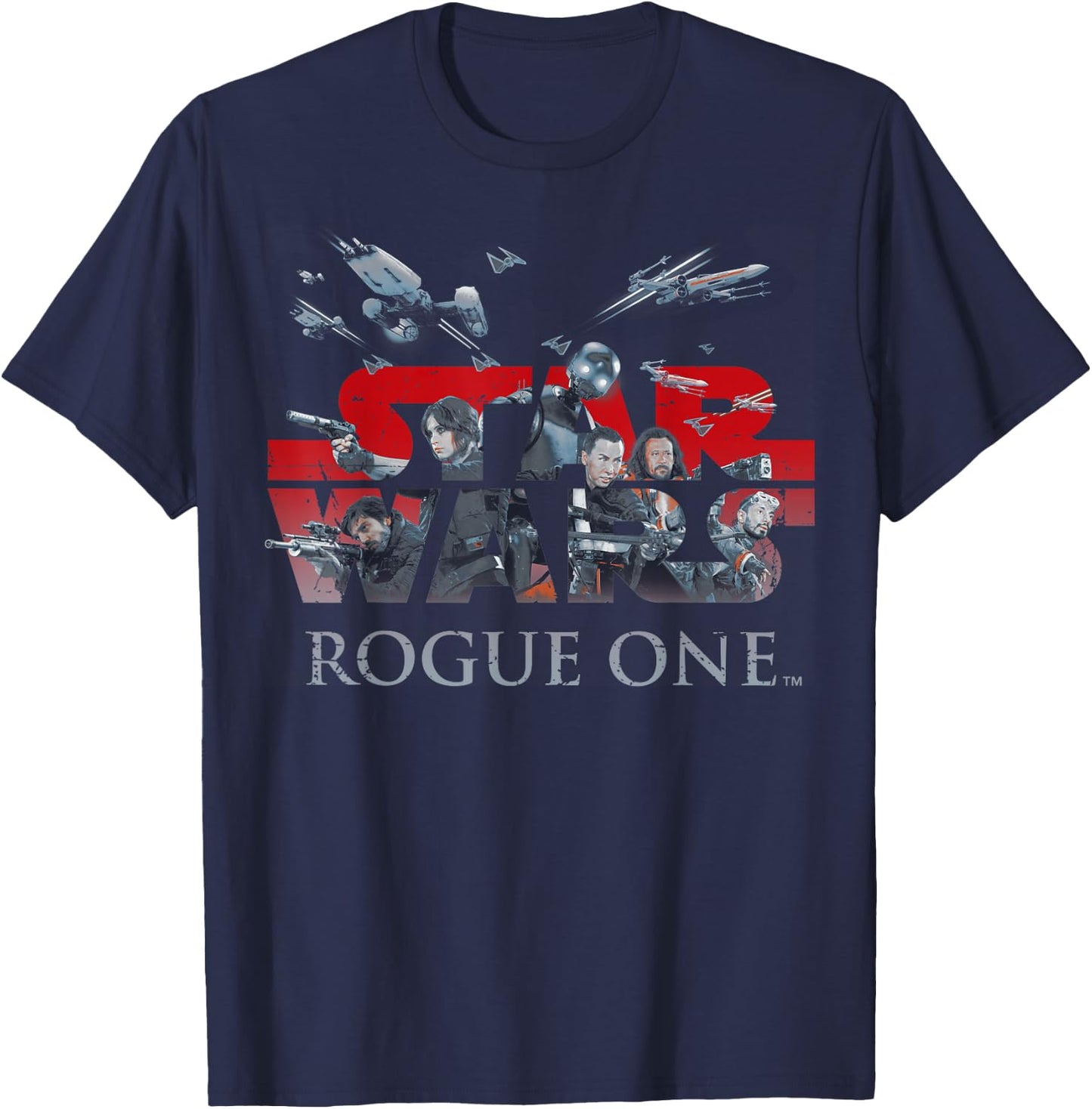 Star Wars Rogue One Rebellion Logo Graphic T-Shirt - T-Shirt | Navy