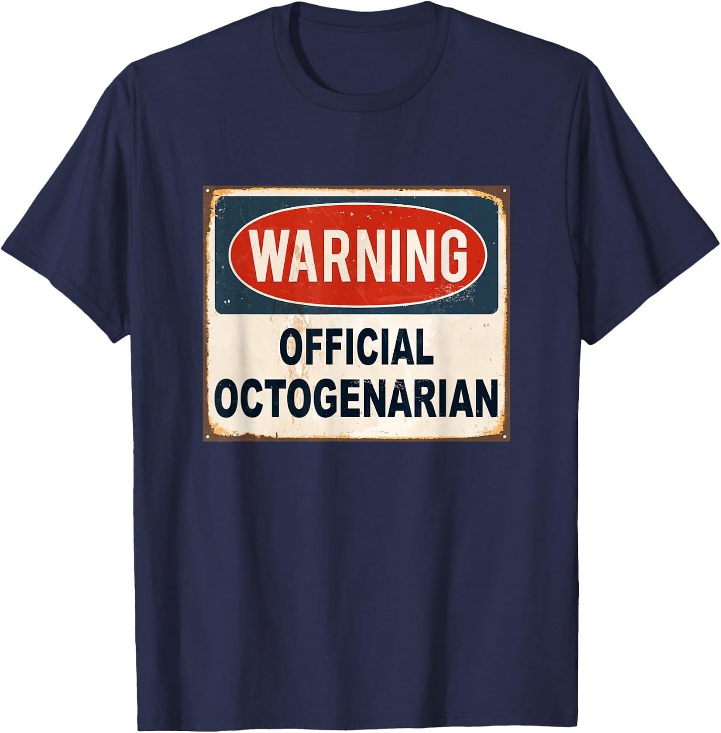Eighty 8Oth Gifts Octogenarian birthday Shirt T-Shirt - T-Shirt | Navy