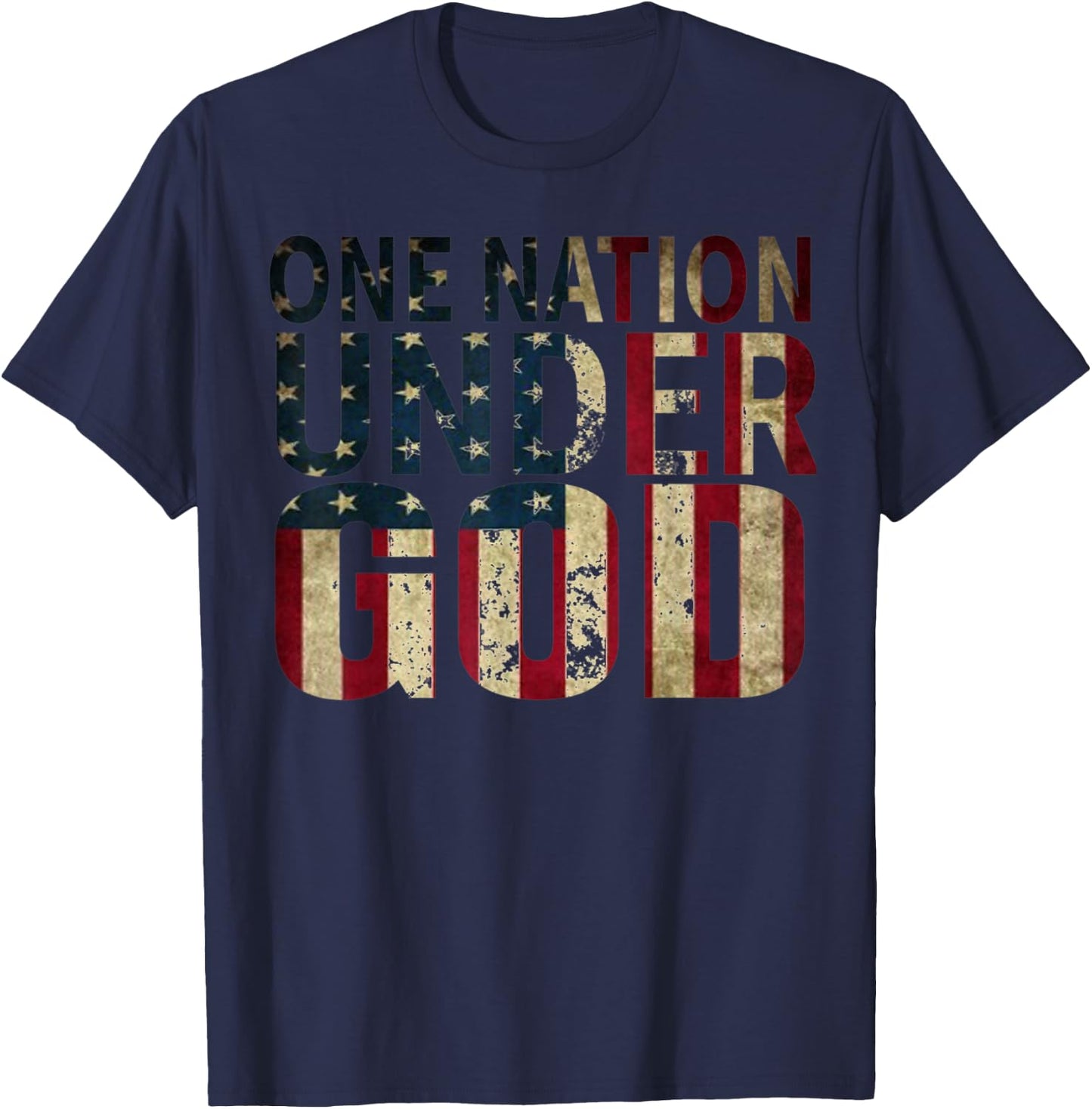 One Nation Under God T Shirt T-Shirt - T-Shirt | Navy