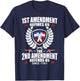 First Amendment Defines Us The Second Defends Gun Te T-Shirt - T-Shirt | Navy