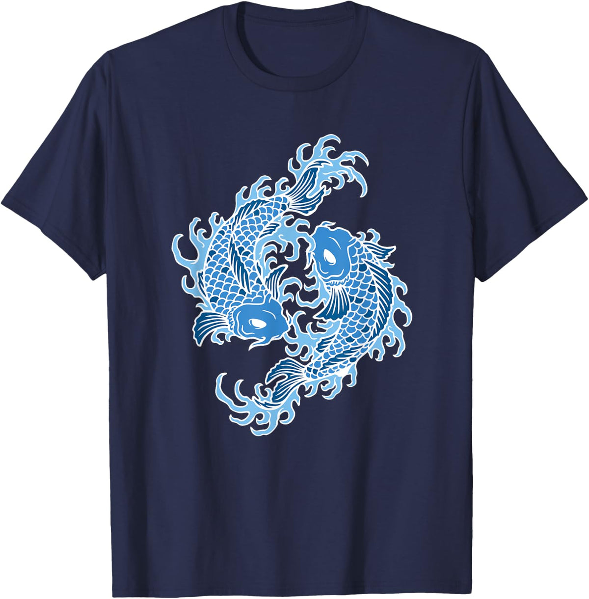 Coy Fish Design , Women & Kids T-Shirt - T-Shirt | Navy