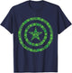 Marvel Captain America St Patrick's Day Green Clover Shield T-Shirt - T-Shirt | Navy