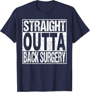 Back Surgery Lumbar Spinal Fusion Spine Recovery Gift T-Shirt - T-Shirt | Navy