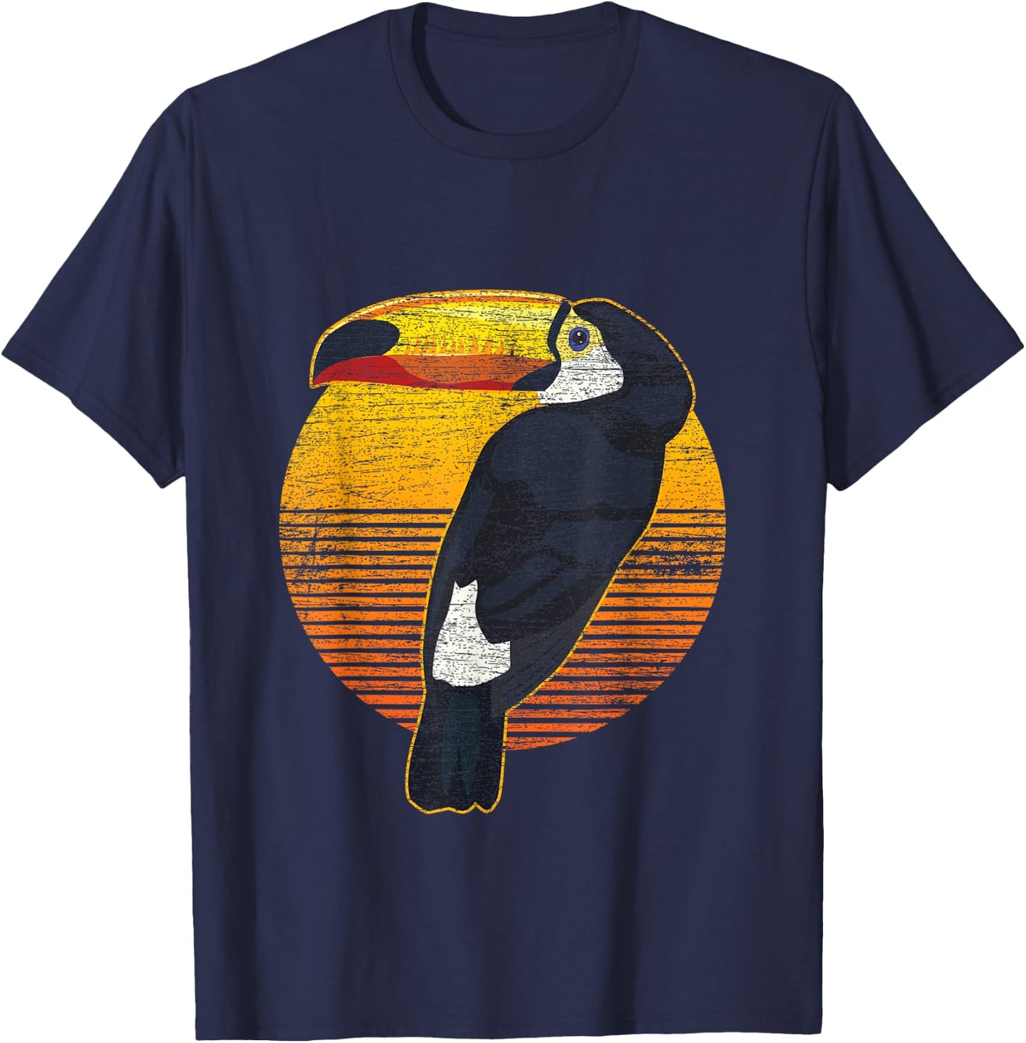 Zoo Animal Wildlife Tropic Birds Toucan T-Shirt - T-Shirt | Navy