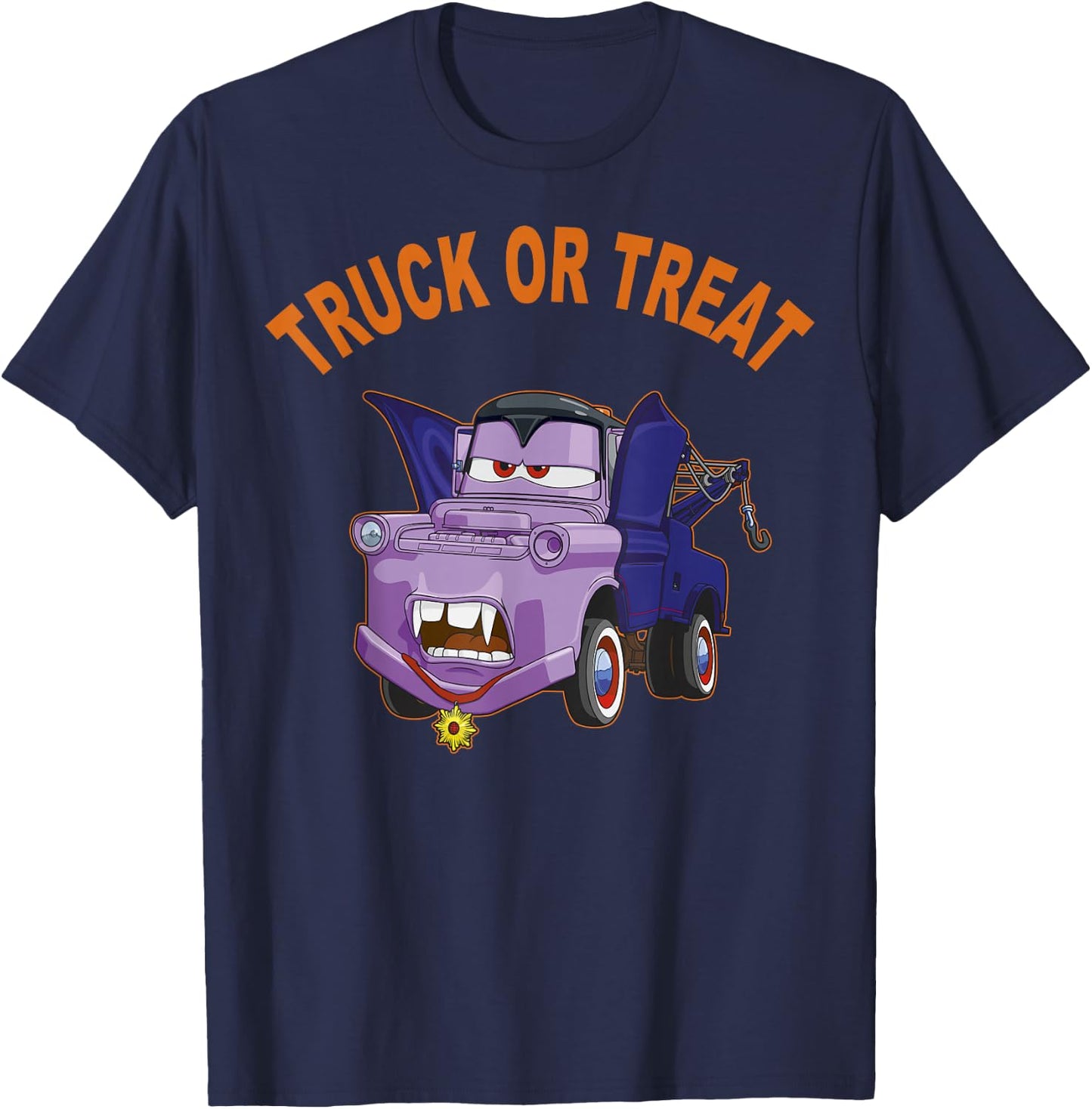 Disney Pixar Cars 2 Mater Vampire Halloween T-Shirt - T-Shirt | Navy