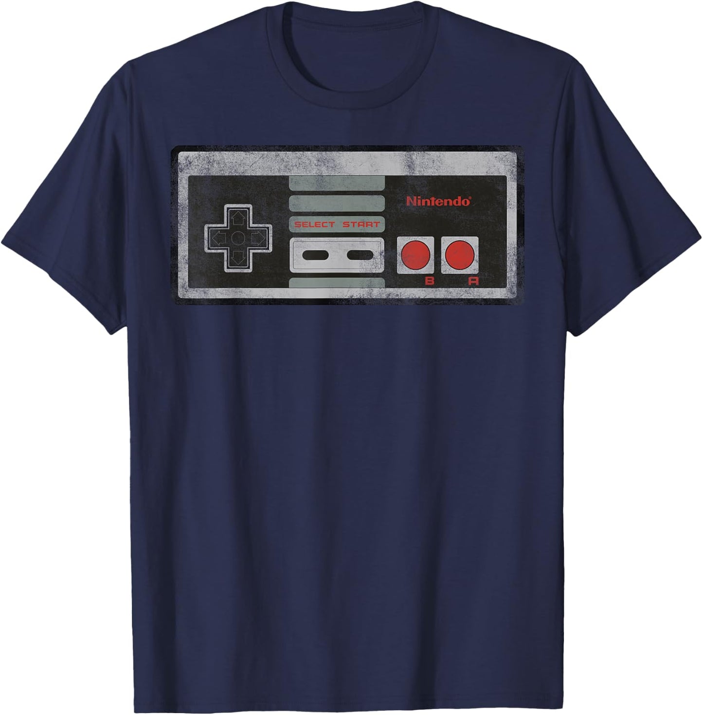 Nintendo NES Controller Retro Vintage T-Shirt - T-Shirt | Navy