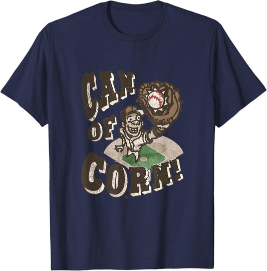 MudgeWare Can of Corn Baseball T-Shirt - T-Shirt | Navy