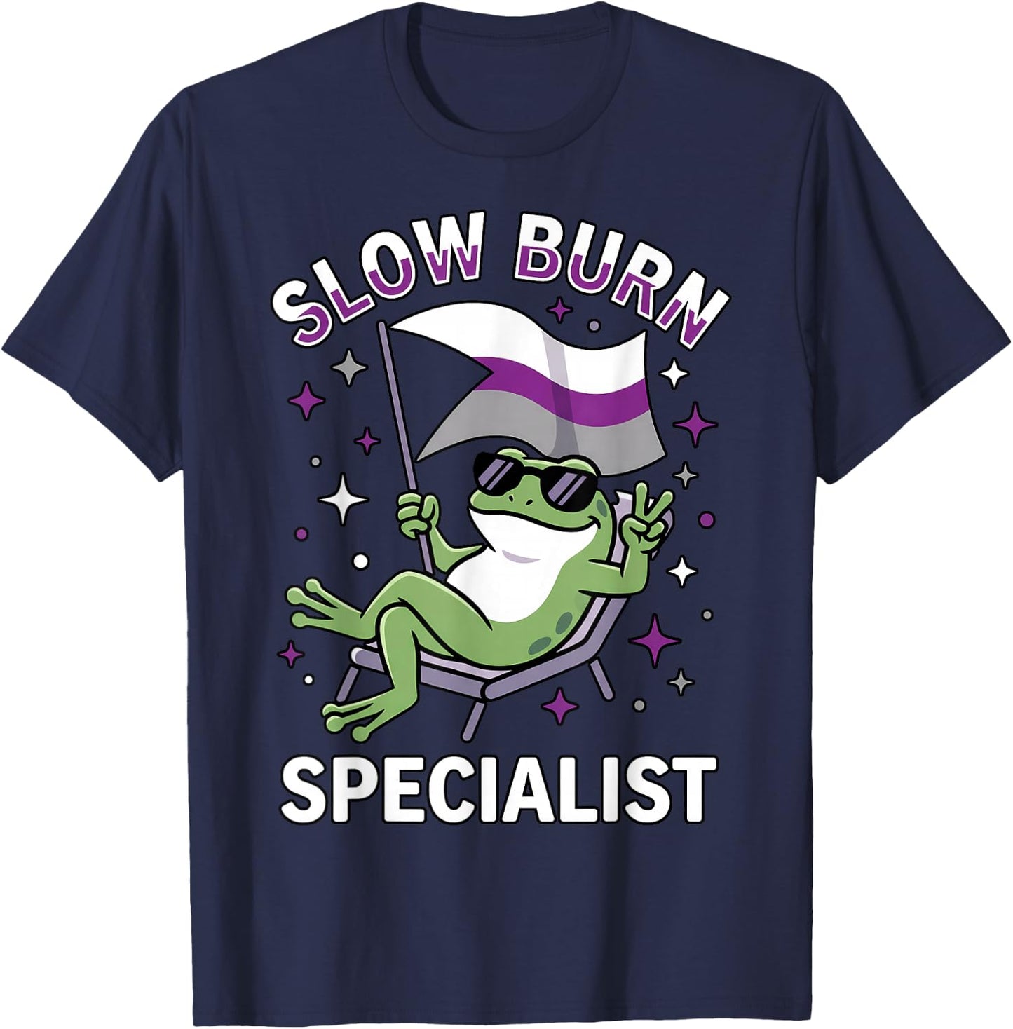 Funny Demisexual Frog T-Shirt - T-Shirt | Navy