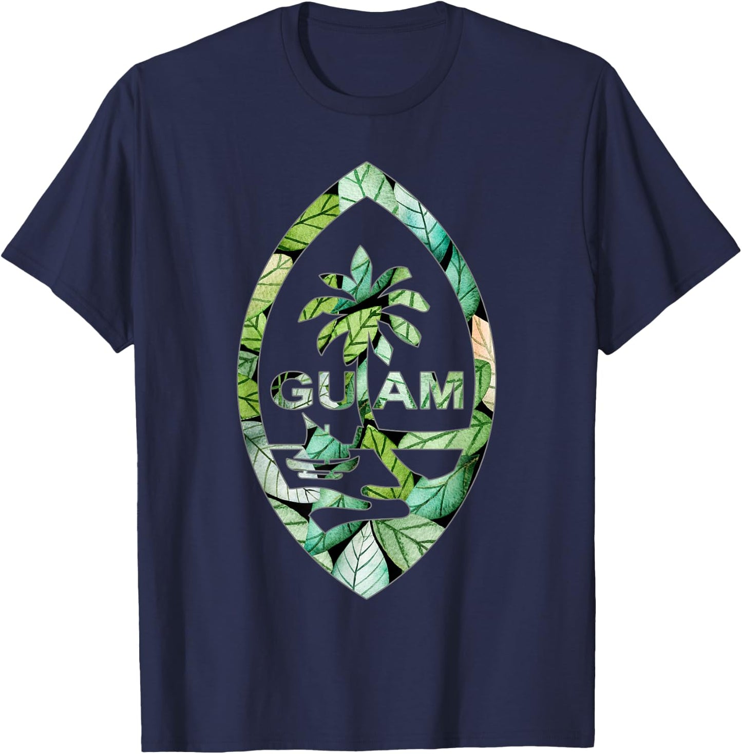 Guam Seal Jungle Style Shirt T-Shirt - T-Shirt | Navy