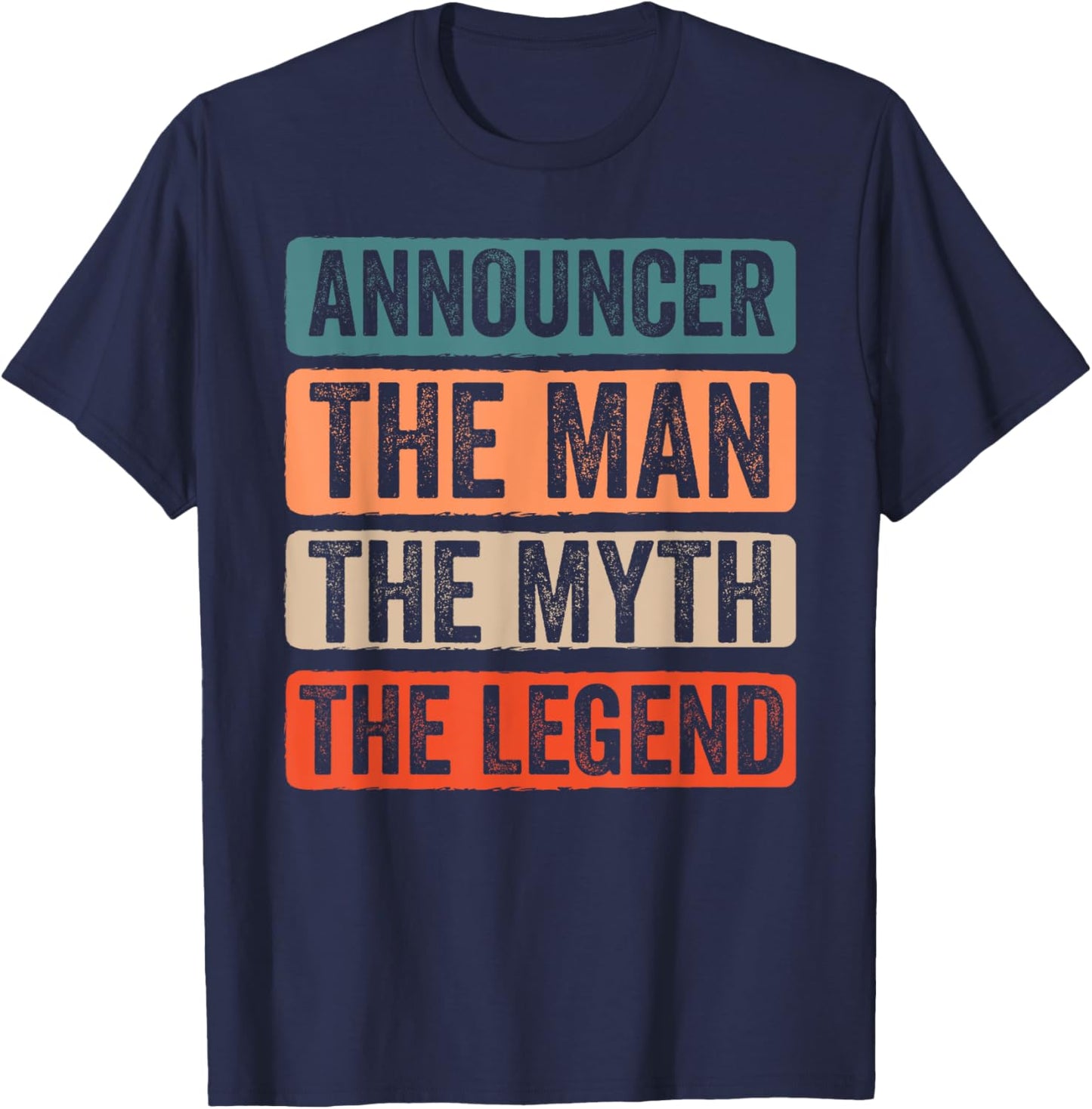 Funny Sports Commentator Sports Announcer Sportscaster Fan T-Shirt - T-Shirt | Navy