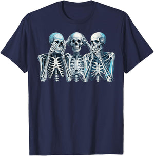 See No Evil, Hear No Evil, Speak No Evil T-Shirt - T-Shirt | Navy