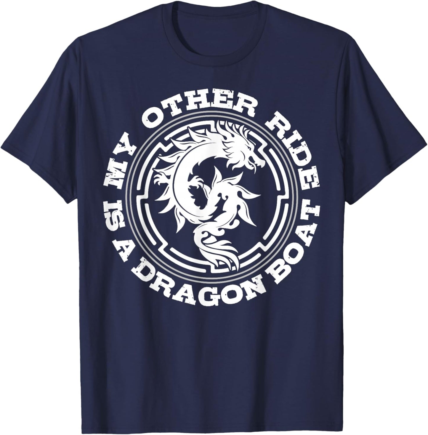 Dragon Boat Racer Paddler Athlete Team Racing Water Sport T-Shirt - T-Shirt | Navy