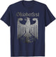 Oktoberfest Deutschland German Eagle Coat of Arms Vintage T-Shirt - T-Shirt | Navy