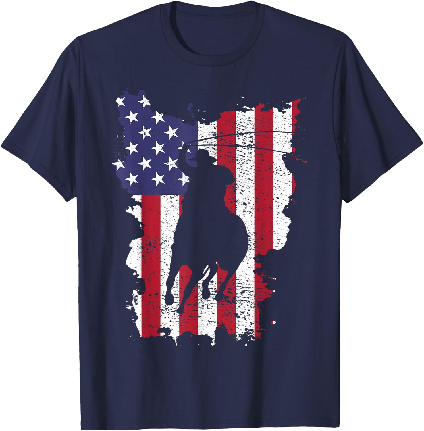 Cowboy Lasso T-Shirt - T-Shirt | Navy