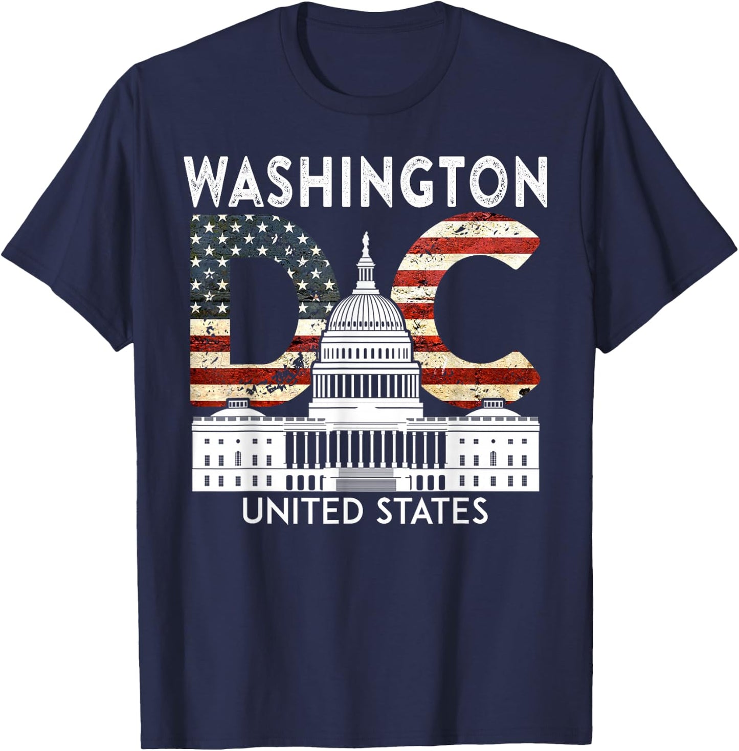 Washington State Capitol Hill Souvenir Gift Washington DC T-Shirt - T-Shirt | Navy
