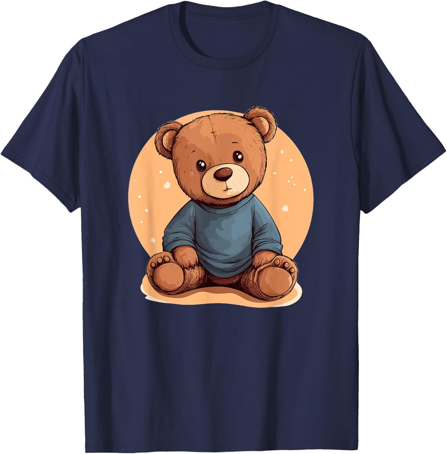 Cute Teddy Bear Graphic For Children T-Shirt - T-Shirt | Navy