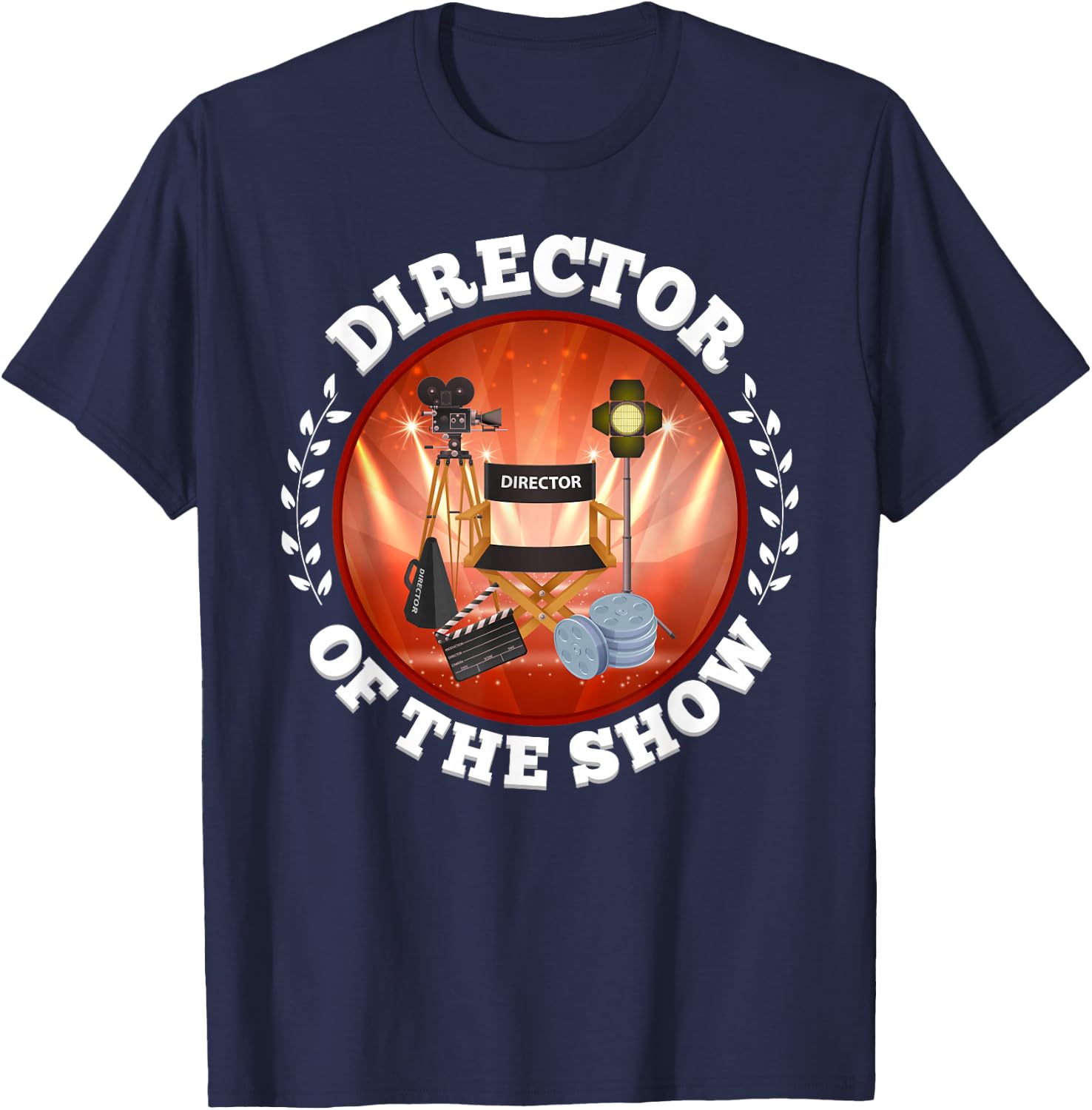 Movie Party Shirt - Movie Night Shirt - Director T-Shirt - T-Shirt | Navy