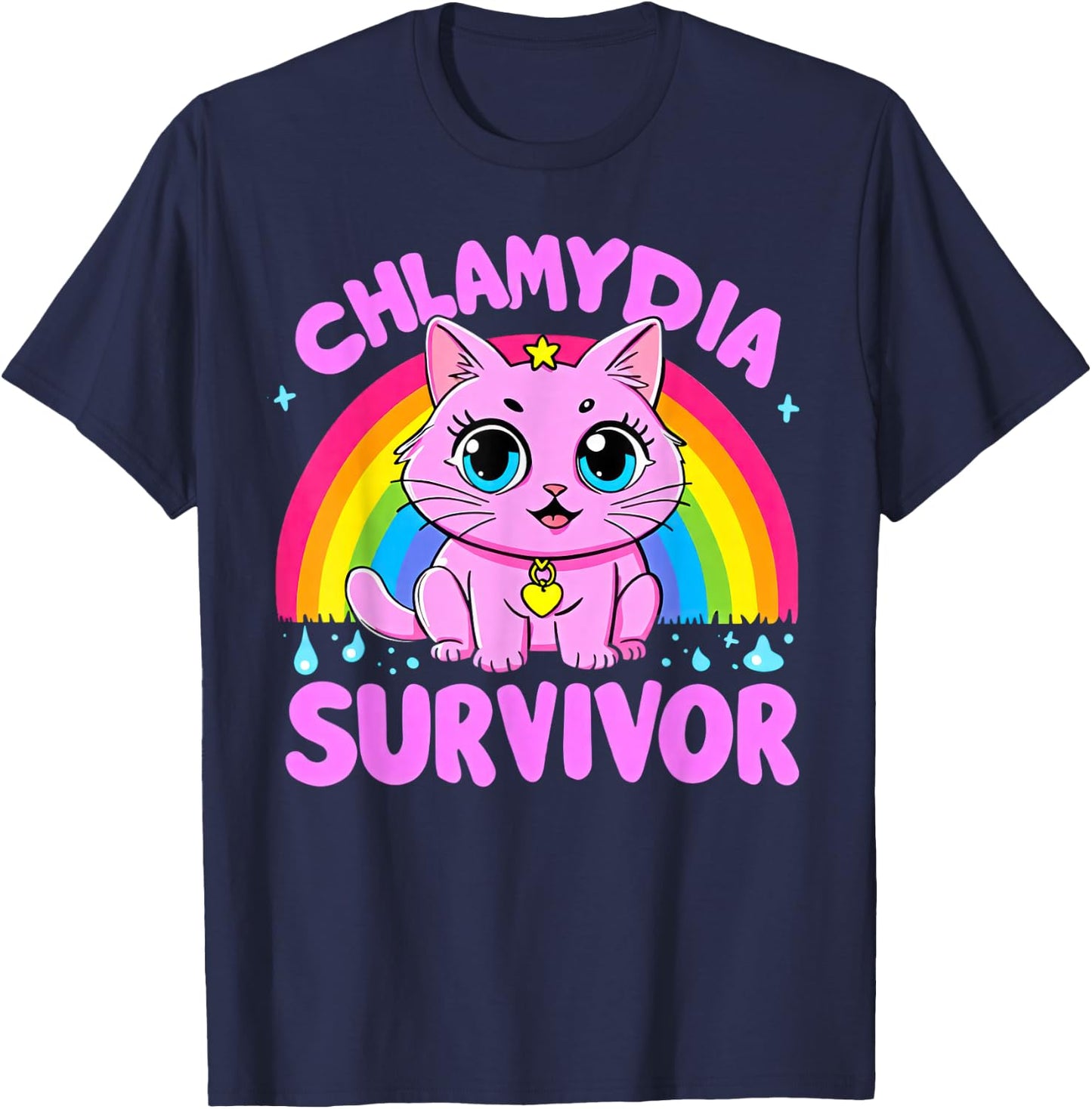 Chlamydia Survivor T-Shirt - T-Shirt | Navy