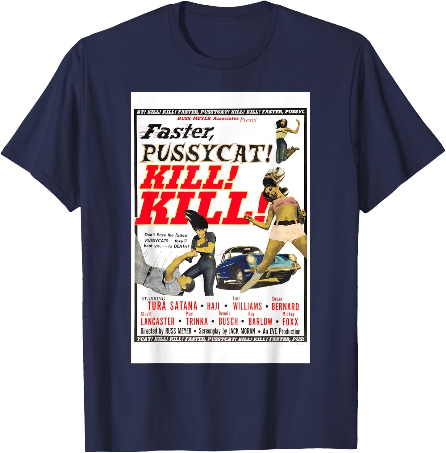 Vintage Movie Poster T Shirt T-Shirt - T-Shirt | Navy