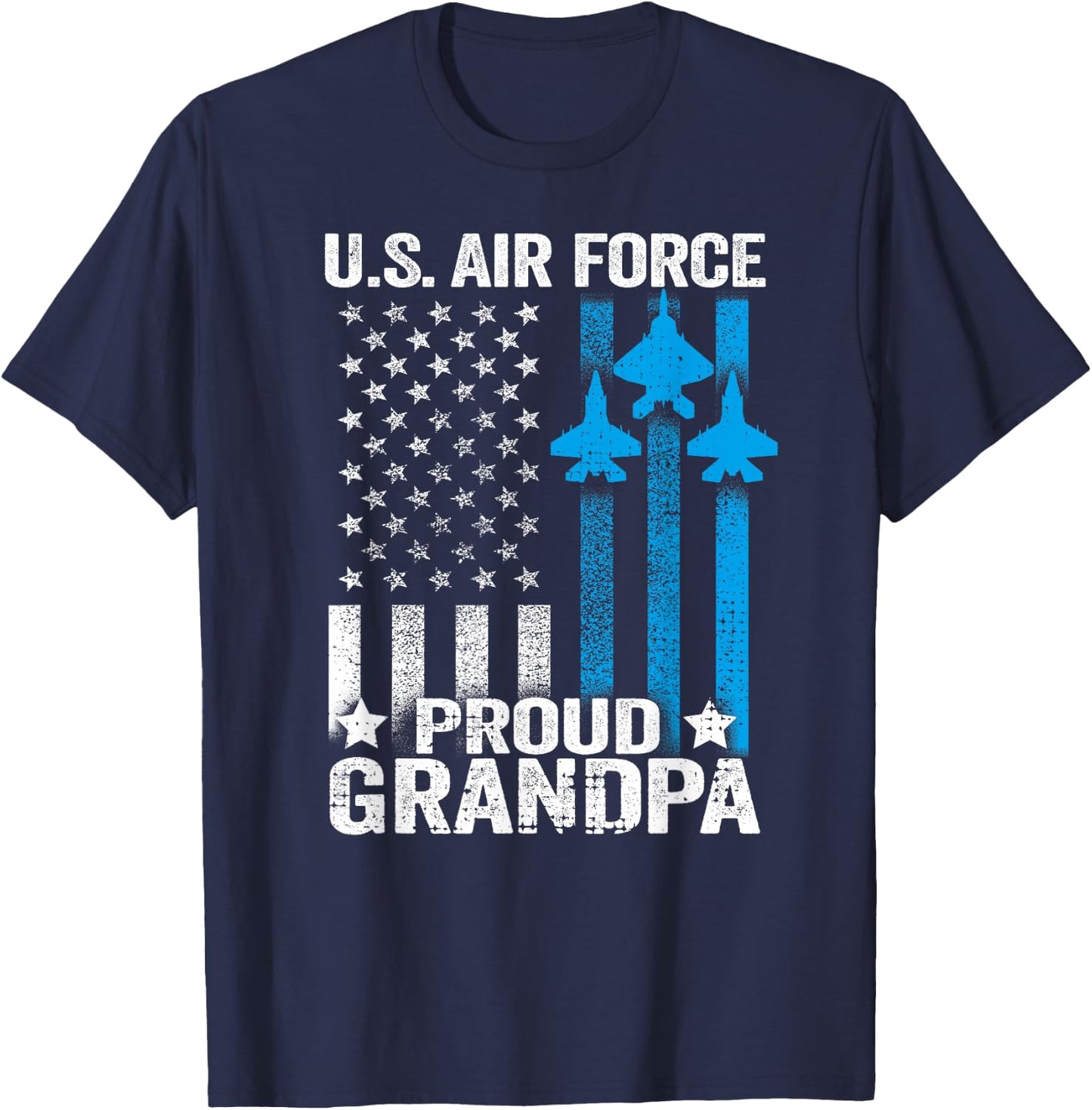 Proud Grandpa US Air Force T Shirt - USAF Shirt T-Shirt - T-Shirt | Navy
