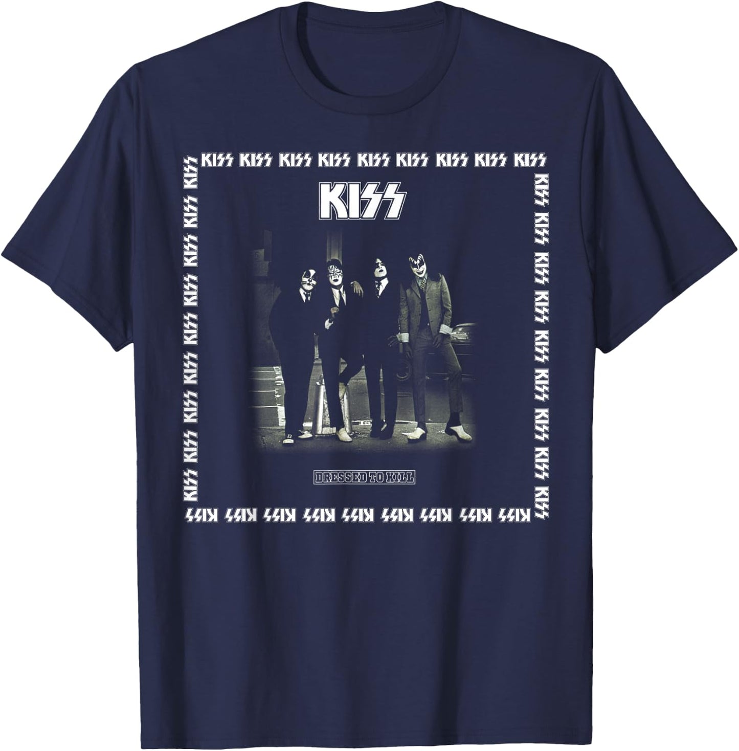KISS - 1975 Dressed to Kill T-Shirt - T-Shirt | Navy