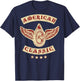 American Classic Motorcycle MC Biker T Shirt (Art on Back) T-Shirt - T-Shirt | Navy