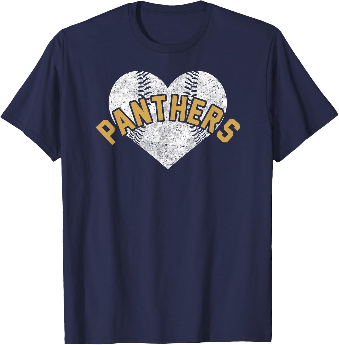 Panthers Baseball Softball Shirt High School Team Mascot Mom T-Shirt - T-Shirt | Navy