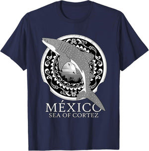 Whale Shark Sea of Cortez Mexico T-Shirt - T-Shirt | Navy