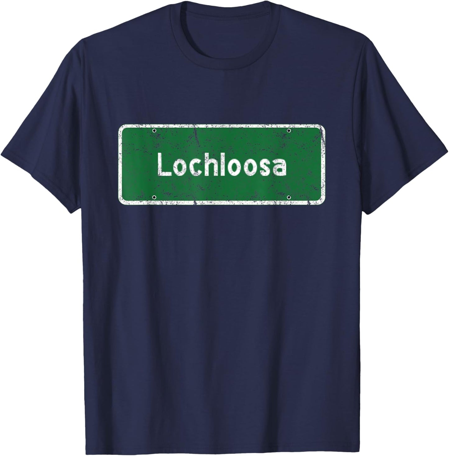 Lochloosa City Limit Sign T-Shirt - T-Shirt | Navy