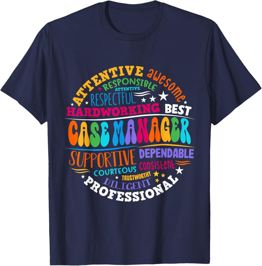 Nurse Case Manager Appreciation Nurse Case Management T-Shirt - T-Shirt | Navy