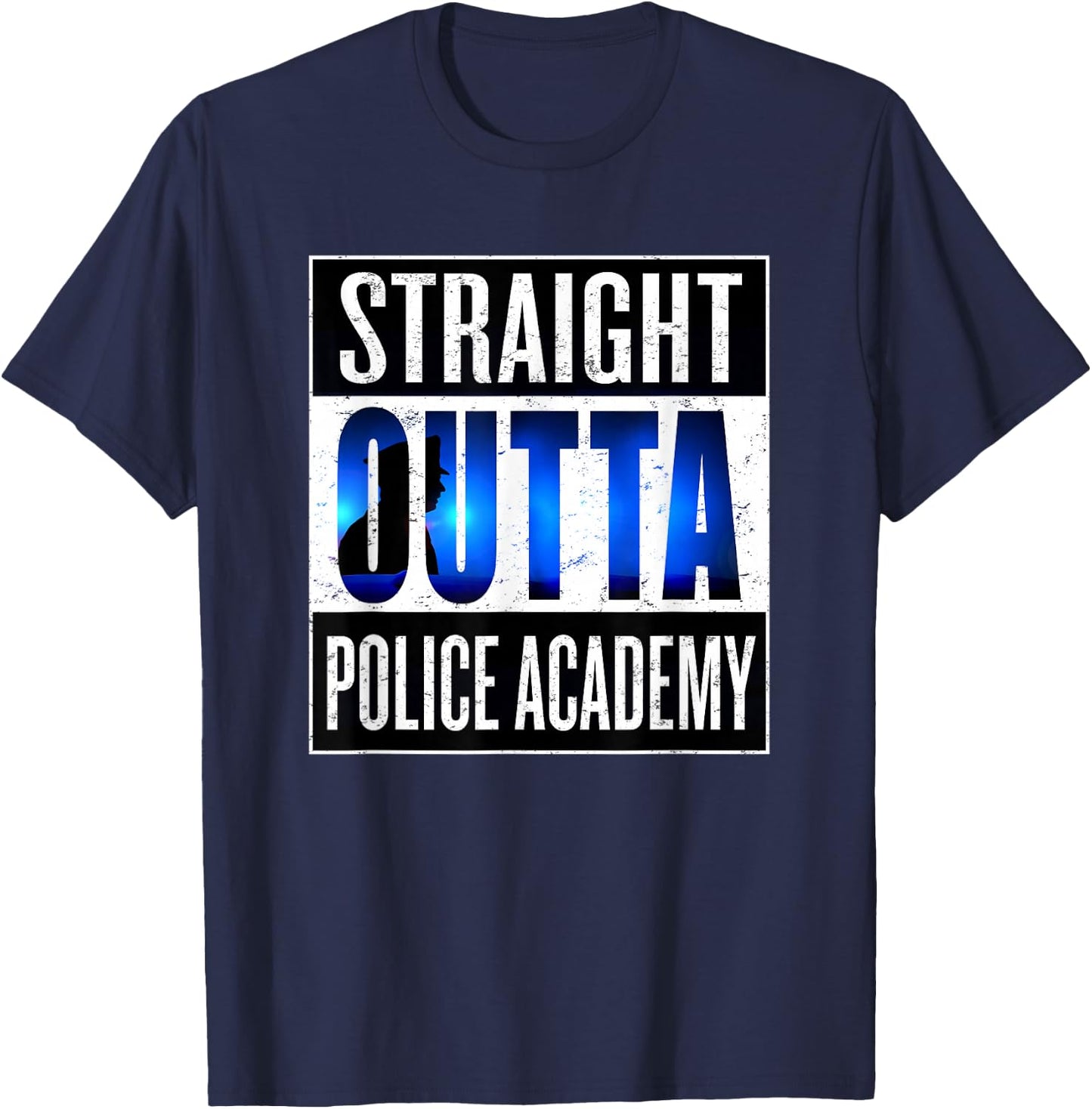 Police Academy Shirt Police Officer Graduation Gift T-Shirt - T-Shirt | Navy