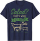 Salad That's What MY Food Eats Meat Lover Shirt Carnivore T-Shirt - T-Shirt | Navy