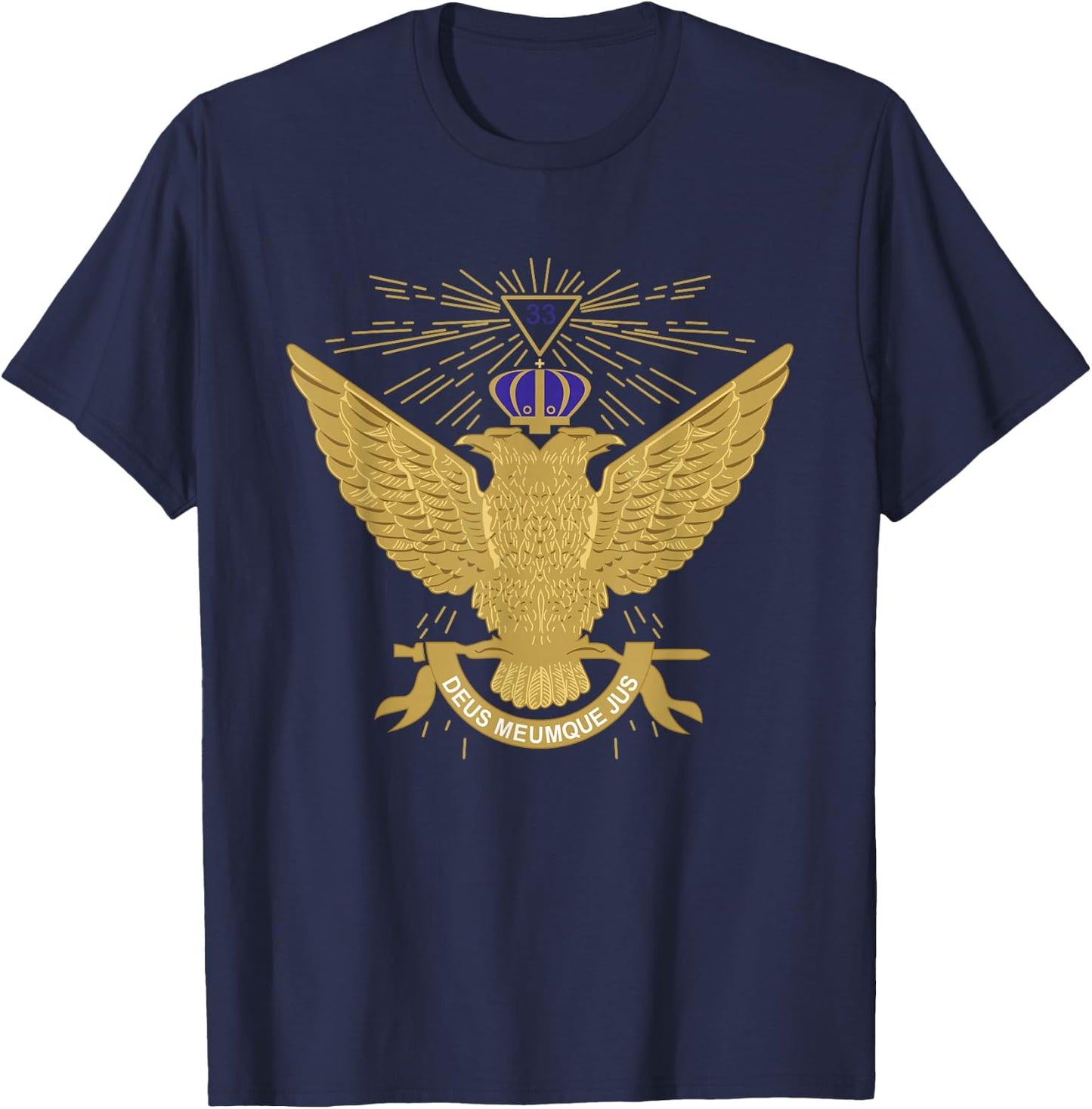 33rd Degree Mason T Shirt Masonic Scottish Rite Up T-Shirt - T-Shirt | Navy
